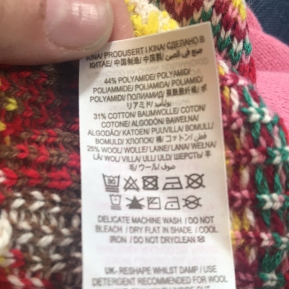 Baby Boden NWT Pink Fair Isle Bird Long Sleeve Sweater Dress size 6-9months - Picture 7 of 8